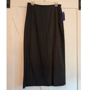 Charter Club Pencil Maxi Skirt Womens 10 NWT Charcoal Career Slit